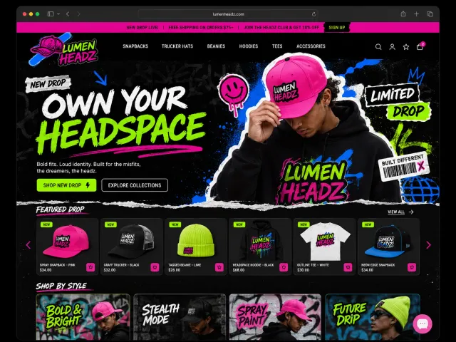 Tema Lumen Two aplicado a una tienda online